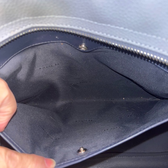 Coach Central Tote in Blue - Picture 9 of 10